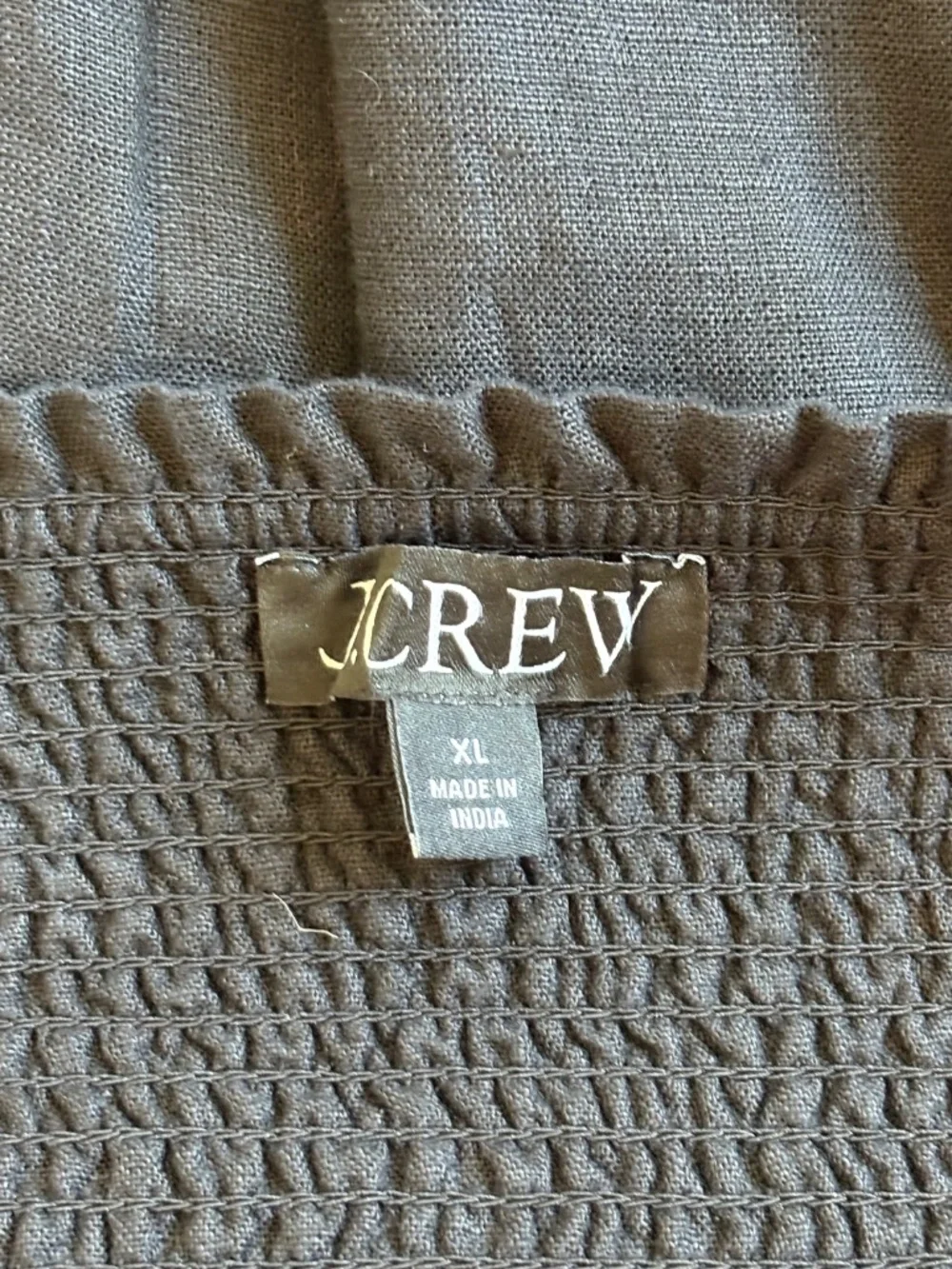 J. Crew Linen Smocked Skirt